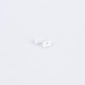 Pair of End Caps for Arc LED Micro LED Profile (Silver)