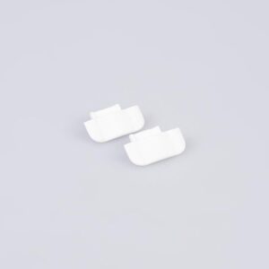 Pair of End Caps for Arc LED Recessed Profile (White)