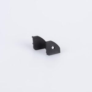 Pair of End Caps for Arc LED 45 Degree Profile (Black)
