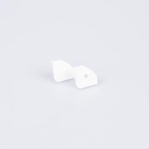 Pair of End Caps for Arc LED 45 Degree Profile (White)