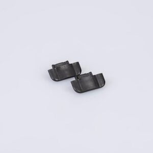 Pair of End Caps for Arc LED Recessed Profile (Black)