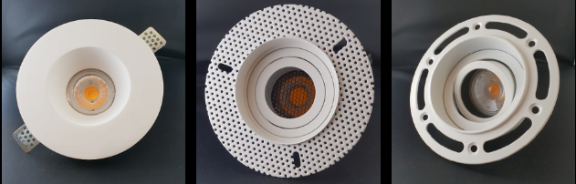 Plaster in GU10 Downlights