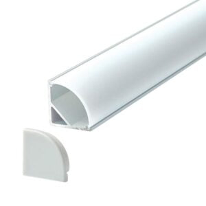 ARC-EM 2 Metre Rounded Corner Base Profile and Cover