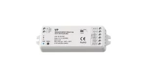Arc LED 12-24V RGBW/RGB/CCT/Dimming 4 Channel LED RF Receiver (White)