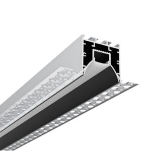 ARC-PBWA 2 Metre Wide Angle Plaster in Flush Mount LED Profile including diffuser