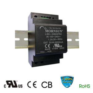 Arc LED 24V 60W Din Rail Mount Power Supply