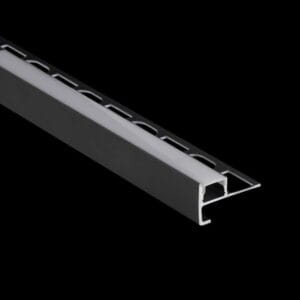 Arc LED 2m 11mm Tile in Stair Profile (Black)