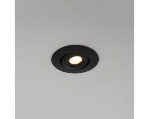 Arc LED 3W IP65 Mini Tiltable Downlight - Black (24V Input)