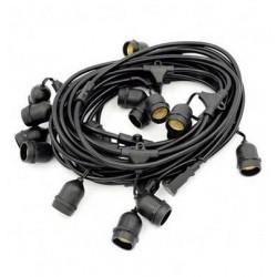 Arc LED Festoon Kit 100M Length 500MM Spacings - PVC Black