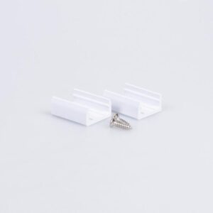 Arc LED Neon Flex Top Bend Pair of Bottom Clips - Metal