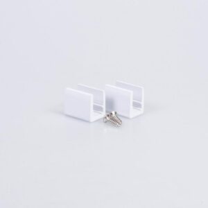 Arc LED Neon Flex Side Bend Pair of Bottom Clips - Metal