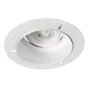 Arc LED Plaster-in Adjustable GU10 Downlight (White)