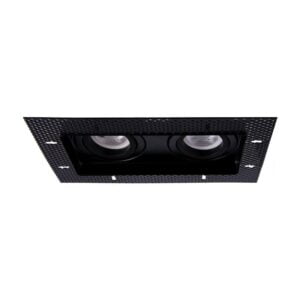 Arc LED Twin Plaster in GU10 LED Downlight (Matt Black)