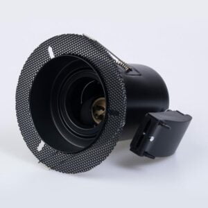 Arc LED Plaster in Fire Rated GU10 LED Downlight (Matt Black)