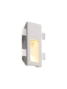 Arc LED Small Recessed GU10 LED Wall Light (White)