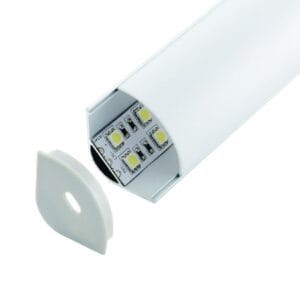 ARC-WRC 2 Metre Wide Rounded Corner Profile with PMMA Diffuser