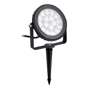Colour-Flow 240V 9W RGB+CCT Smart LED Garden Spotlight - Includes Spike (Black)