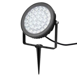 Colour-Flow 240V 25W RGB+CCT Smart LED Garden Spotlight - Includes Spike (Black)