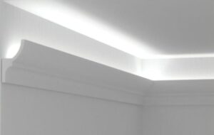 Eleni Lighting EL701 2 Metre Curved LED Linear Cornice (White)