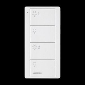 Lutron - Pico RF Lights 4 Button 2-Group - Arctic White
