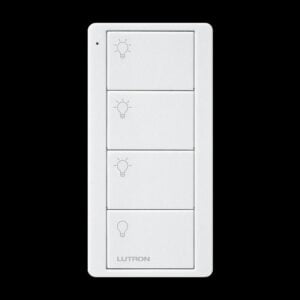 Lutron - Pico RF Lights 4 Button Scene - Arctic White