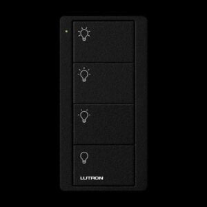 Lutron - Pico RF Lights 4 Button Scene - Black