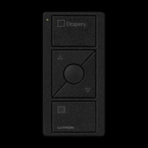 Lutron - Pico RF Shades 2 Button Draperies - Black
