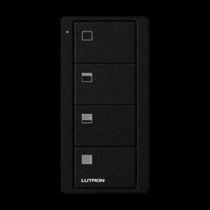 Lutron - Pico RF Shades 4 Button Scene - Black