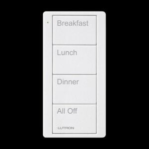 Lutron - Pico RF Shades/Light 4 Button 2 Group - Arctic White