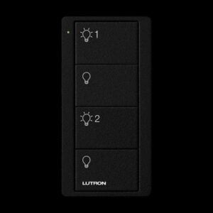 Lutron - Pico RF Shades/Light 4 Button 2 Group - Black
