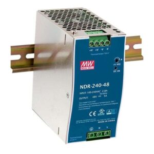 Meanwell 24V 240W DIN Rail Power Supply (Silver)