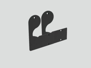Pair of End Caps for ARC-HR Profile (Black)