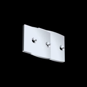Pair of End Caps for ARC-DUAL-SIL (Silver)