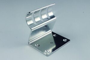 Arc LED Pair of Round Wall Brackets (Silver)