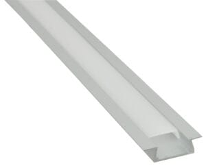 2m Recessed Aluminium Profile (Silver)