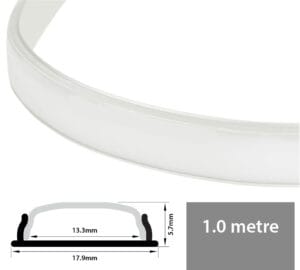 1m Bendable Aluminium Profile (Silver)