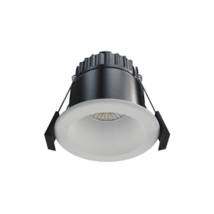 8W CCT Switchable Fire Rated Anti-glare LED Downlight IP65 - White Bezel Inc
