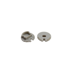 Pair of End Caps for ARC-RDSUSP Profile (Silver)