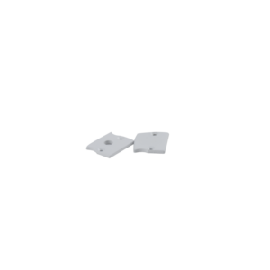 Pair of End Caps for ARC-SGLG Profile (White)