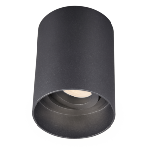 Arc LED Surface Mount GU10 Round Downlight (Sand Black)