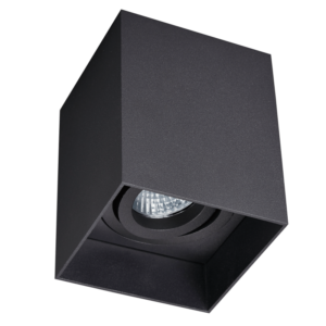 Arc LED Surface Mount GU10 Square Downlight (Sand Black)