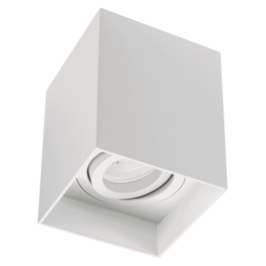 Arc LED Surface Mount GU10 Square Downlight (Sand White)