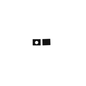 Pair of End Caps for Wood Panelling Profile (Black)