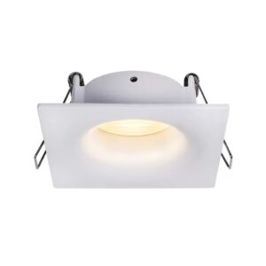 Arc LED Square Fluted IP65 Fire-rated GU10 Downlight (Matt White)